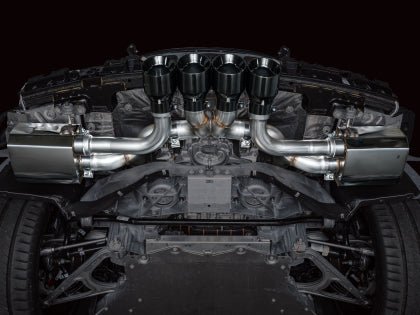AWE 2023+ C8 Corvette Z06 SwitchPath Cat - Back Exhaust - Diamond Black Tips - Gem Motorsports