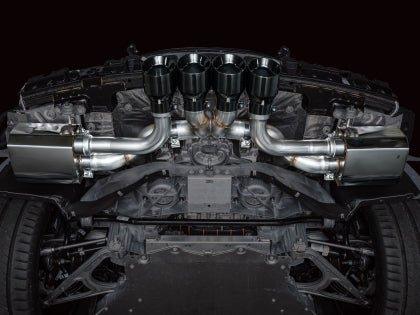 AWE 2023+ C8 Corvette Z06 SwitchPath Cat - Back Exhaust - Diamond Black Tips - Gem Motorsports