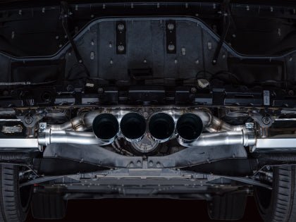 AWE 2023+ C8 Corvette Z06 SwitchPath Cat - Back Exhaust - Diamond Black Tips - Gem Motorsports