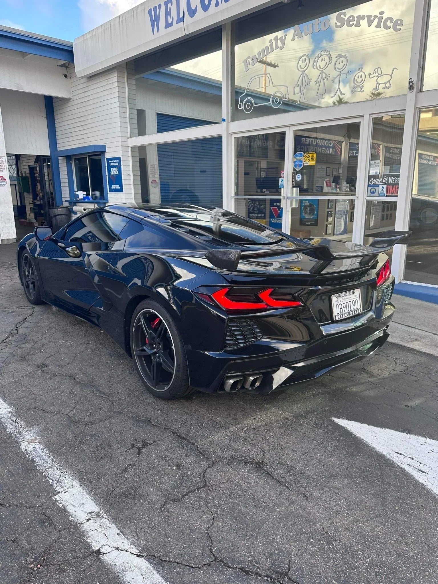 Pure Perf High Wing Carbon Fiber Z06 Style for C8 Corvette Base / Z51 - Gem Motorsports