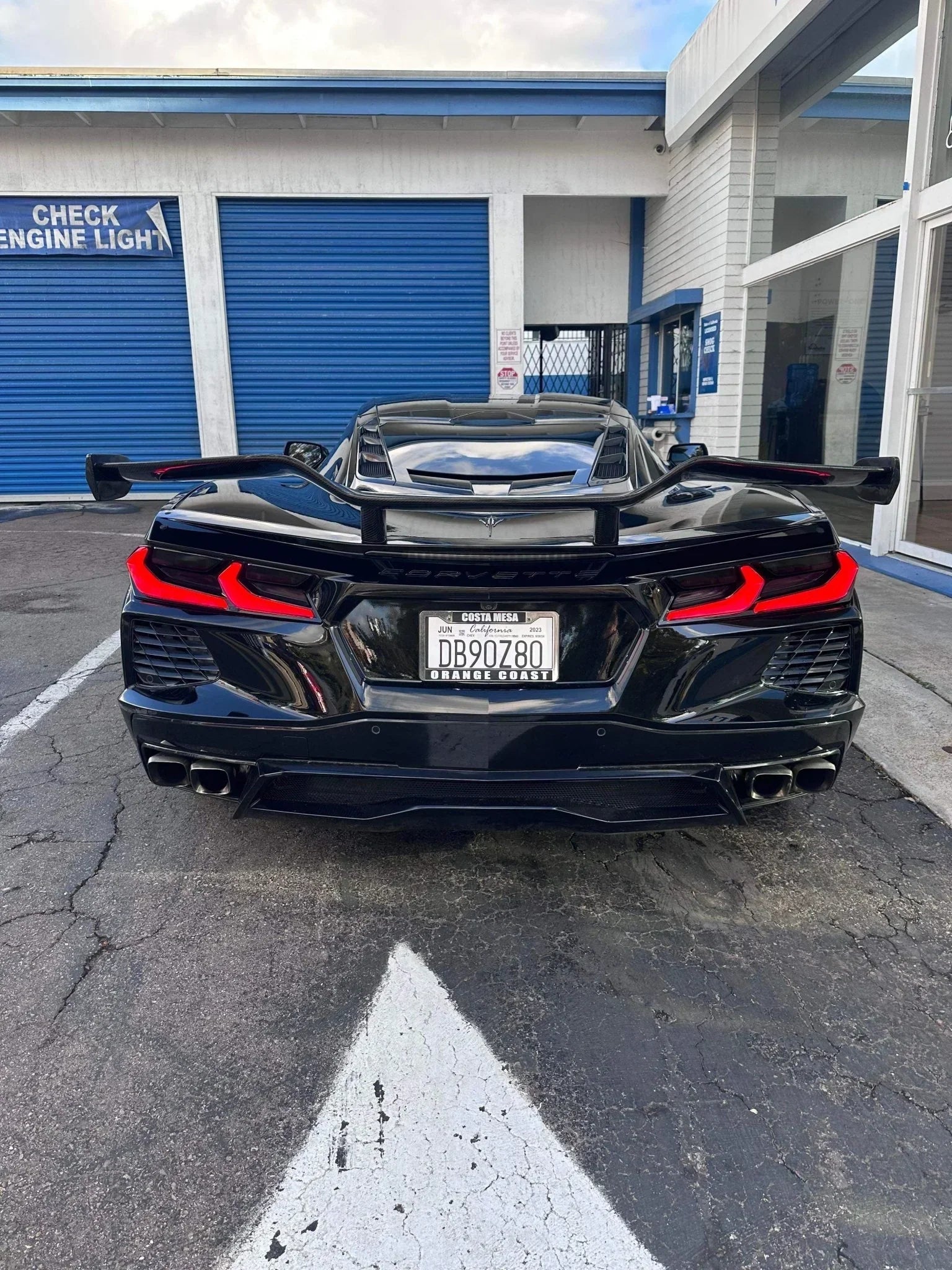Pure Perf High Wing Carbon Fiber Z06 Style for C8 Corvette Base / Z51 - Gem Motorsports