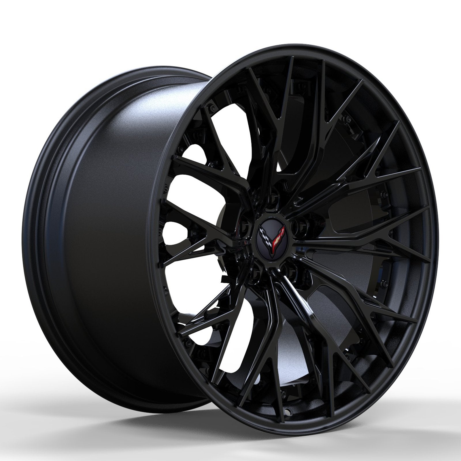 DL10 2 - Piece Forged wheels 20x10 / 21x13 for C8 Corvette Z06 / E - RAY - Gem Motorsports