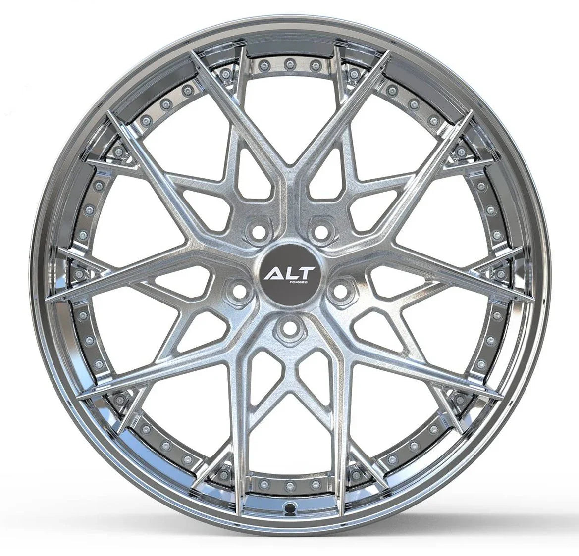 DL15 2 - Piece Forged wheels 20x9 / 21x12 for C8 Corvette Stingray / Z51 - Gem Motorsports