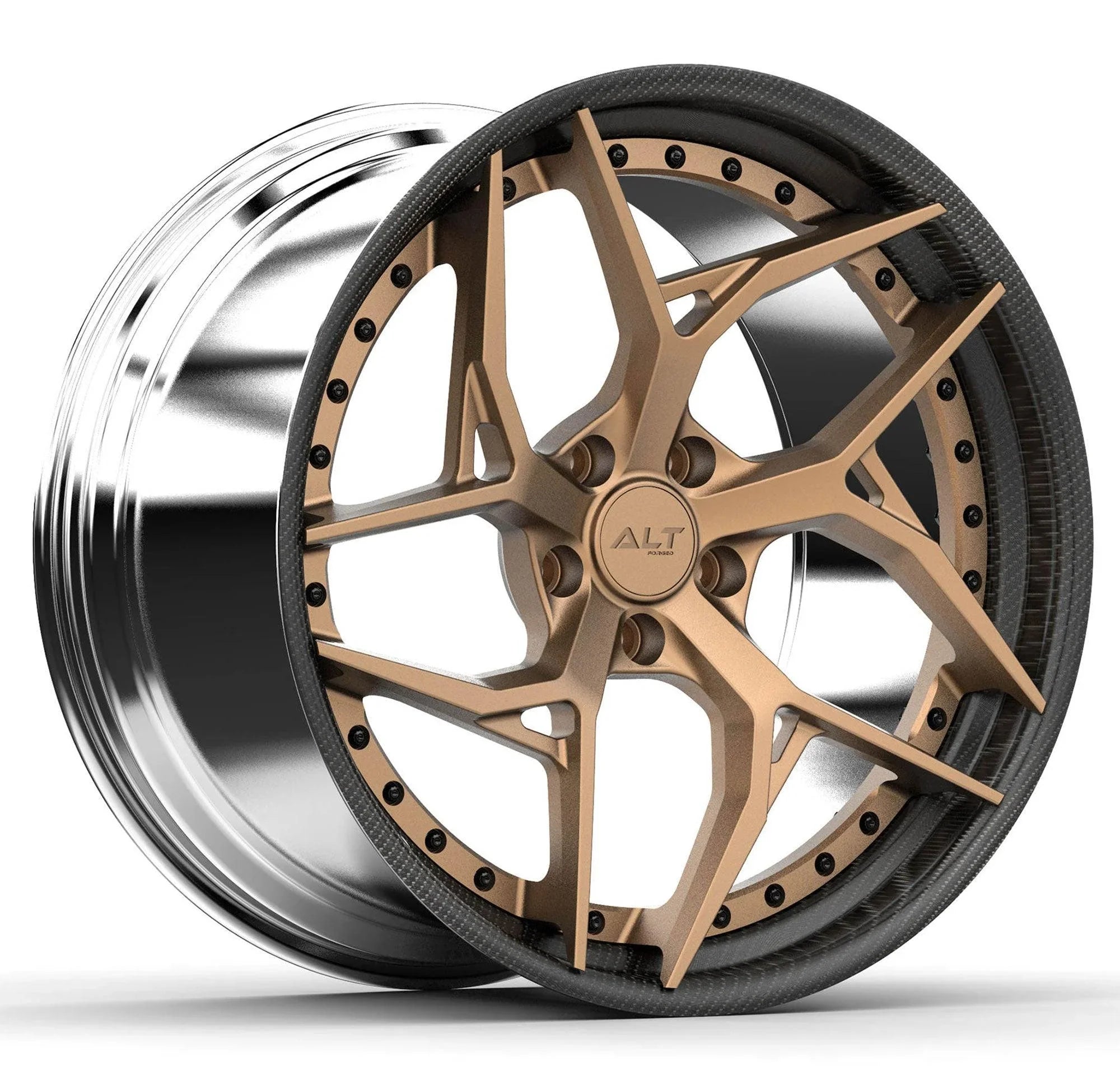 DL12 2-Piece Forged wheels 20x10 / 21x13 for C8 Corvette Z06 / E-RAY - Gem Motorsports