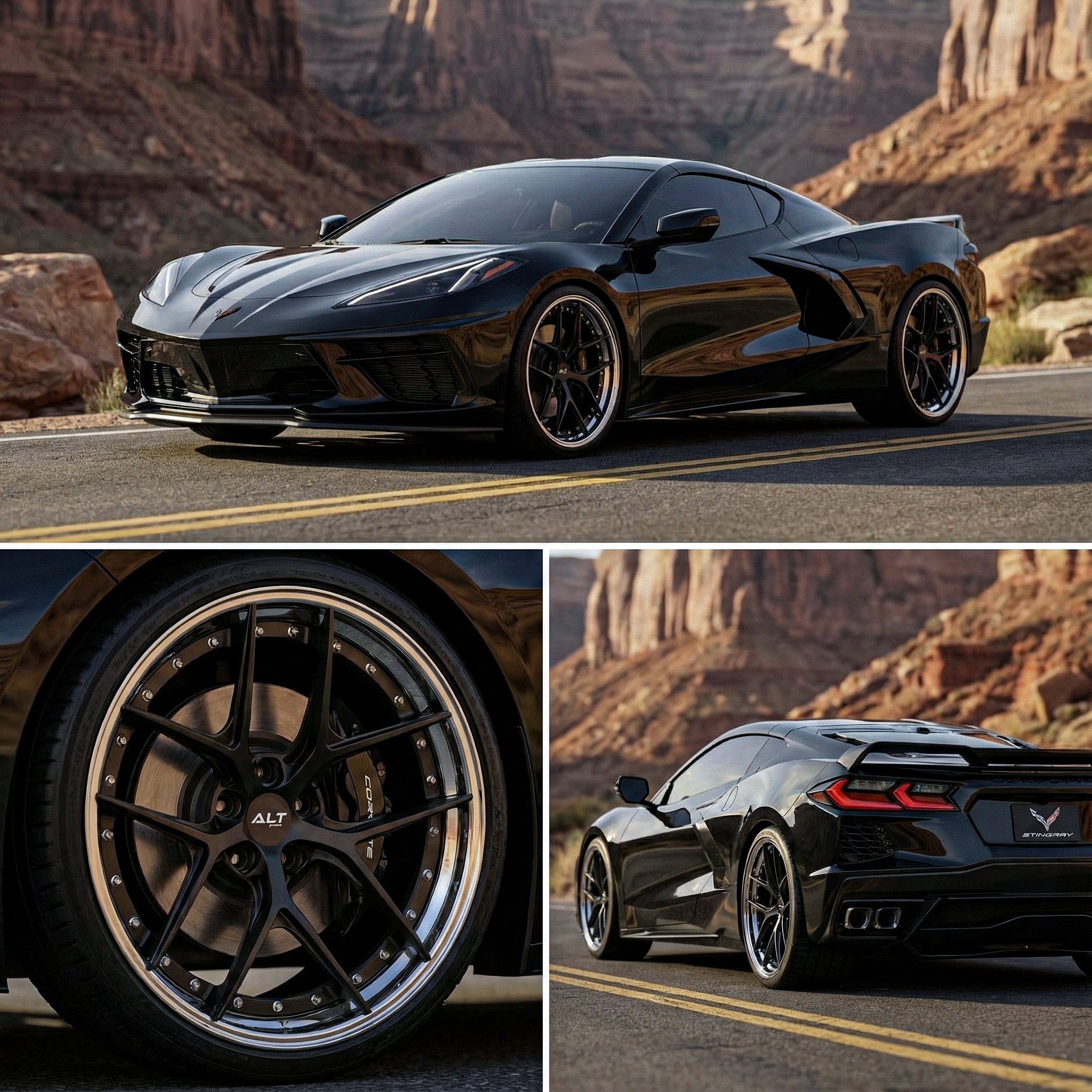 ALT DL - 5 Forged 20x9 / 21x12 wheels for C8 Corvette Stingray / Z51 - Gem Motorsports