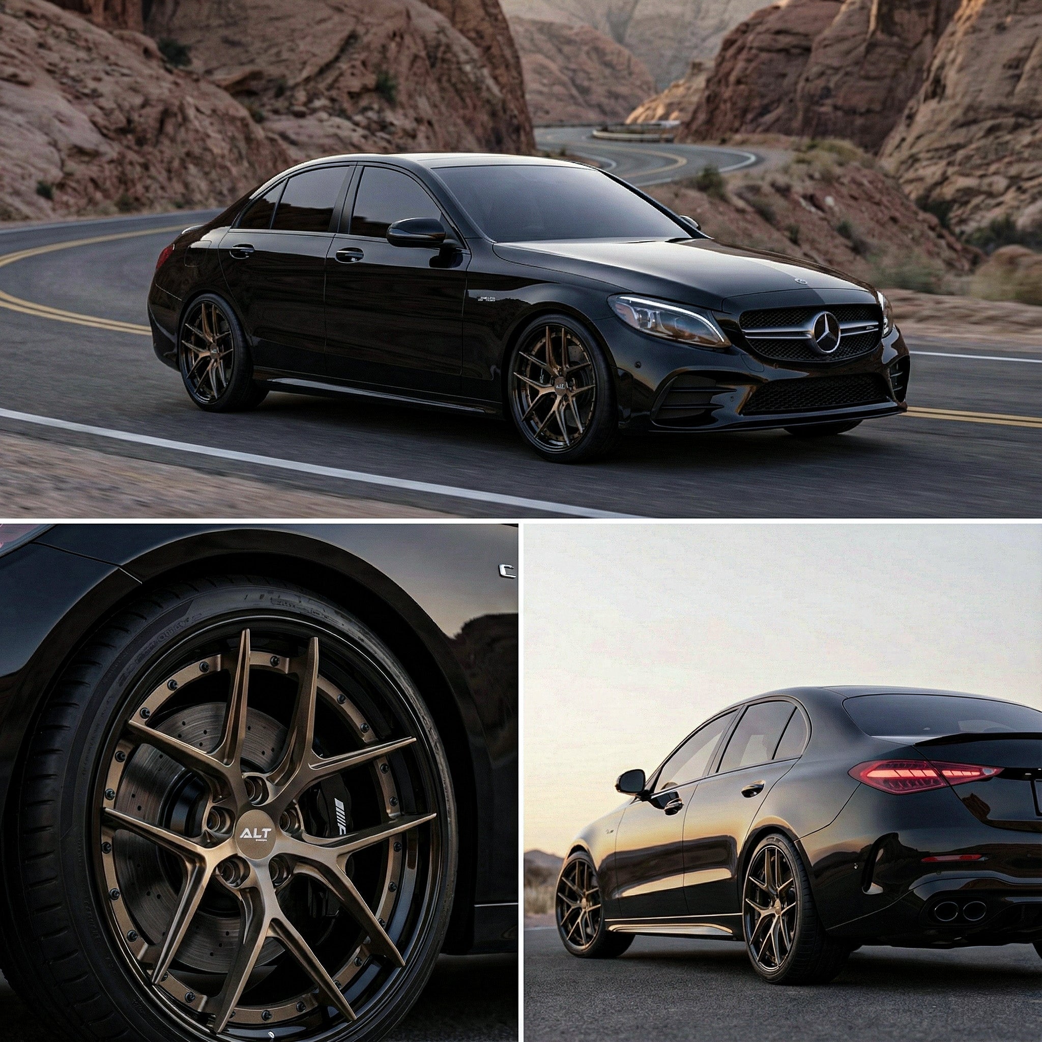 ALT DL - 5 Forged 19x8.5 / 19x9.5 wheels for Mercedes C43 AMG - Gem Motorsports