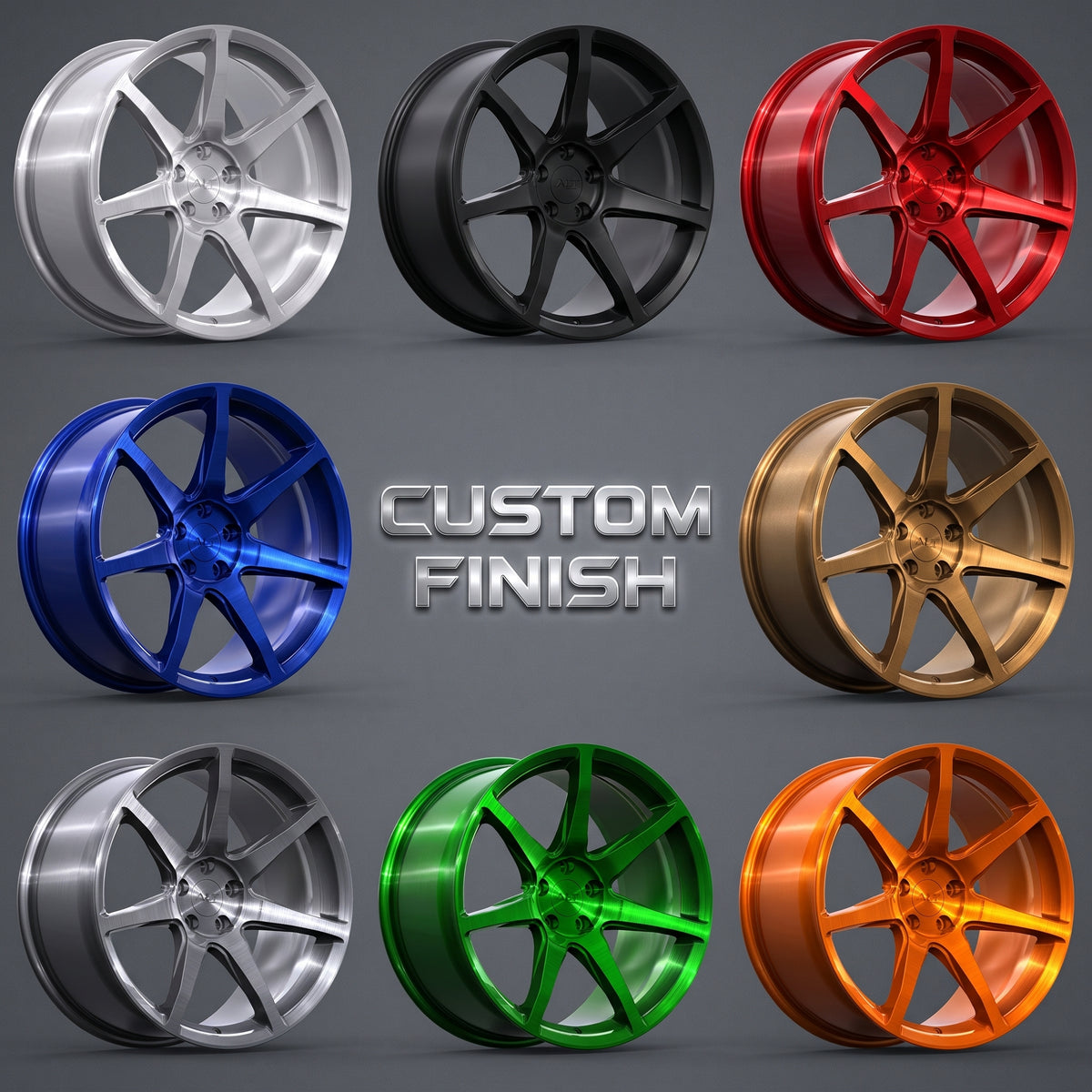 ALT FORGED RC-7 Billet 6061-T6 Mono block wheels