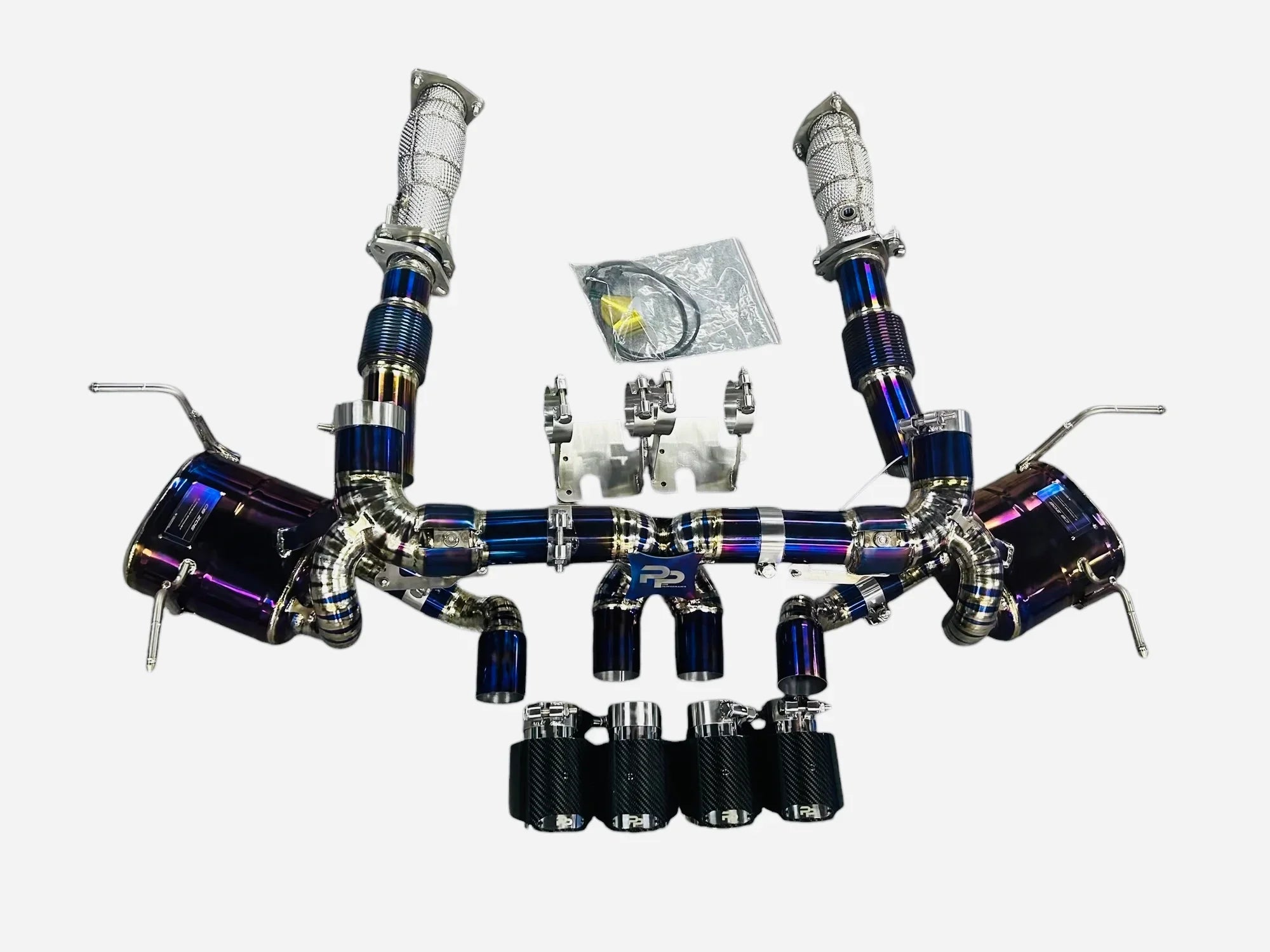 Pure Performance Z Titanium Exhaust for C8 Z06 / Remote Control Valves - Gem Motorsports