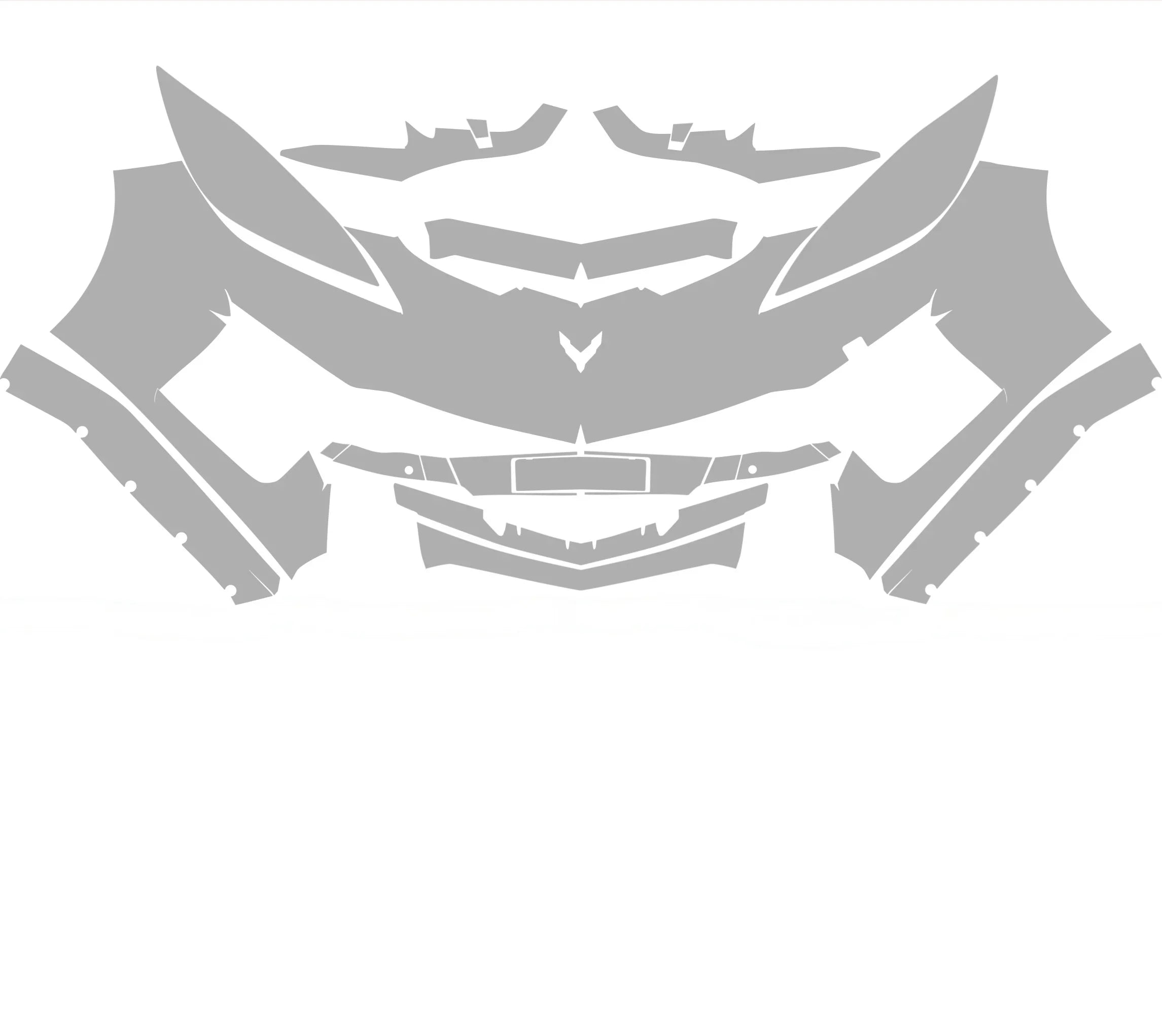 C8 CORVETTE Z06 COUPE / HTC FRONT PPF PRE - CUT / FRONT BUMPER PROTECTION - Gem Motorsports