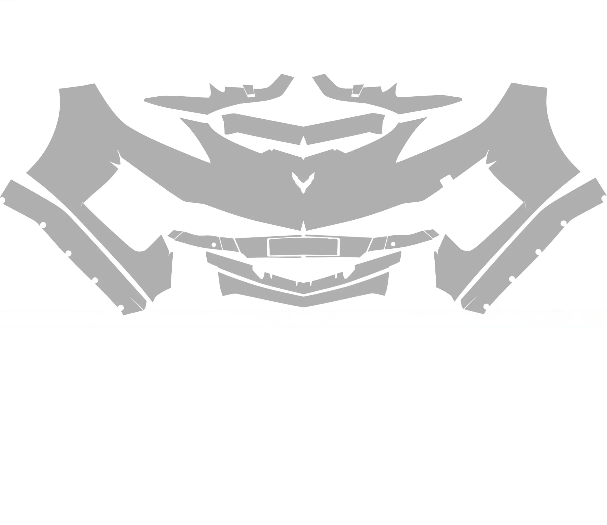 C8 CORVETTE Z06 COUPE / HTC FRONT PPF PRE - CUT / FRONT BUMPER PROTECTION - Gem Motorsports