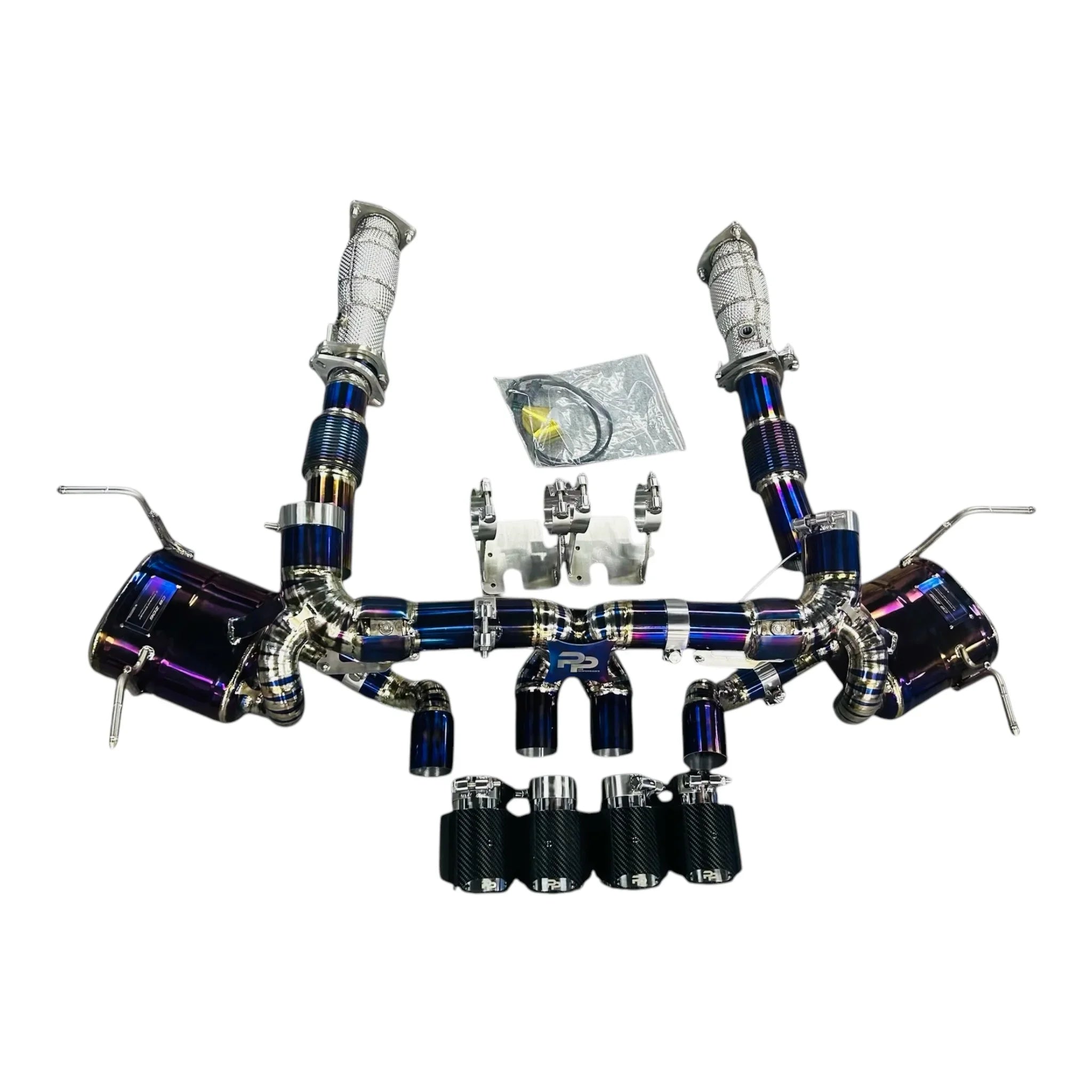 Pure Performance Z Titanium Exhaust for C8 Z06 / Factory Valves - Gem Motorsports