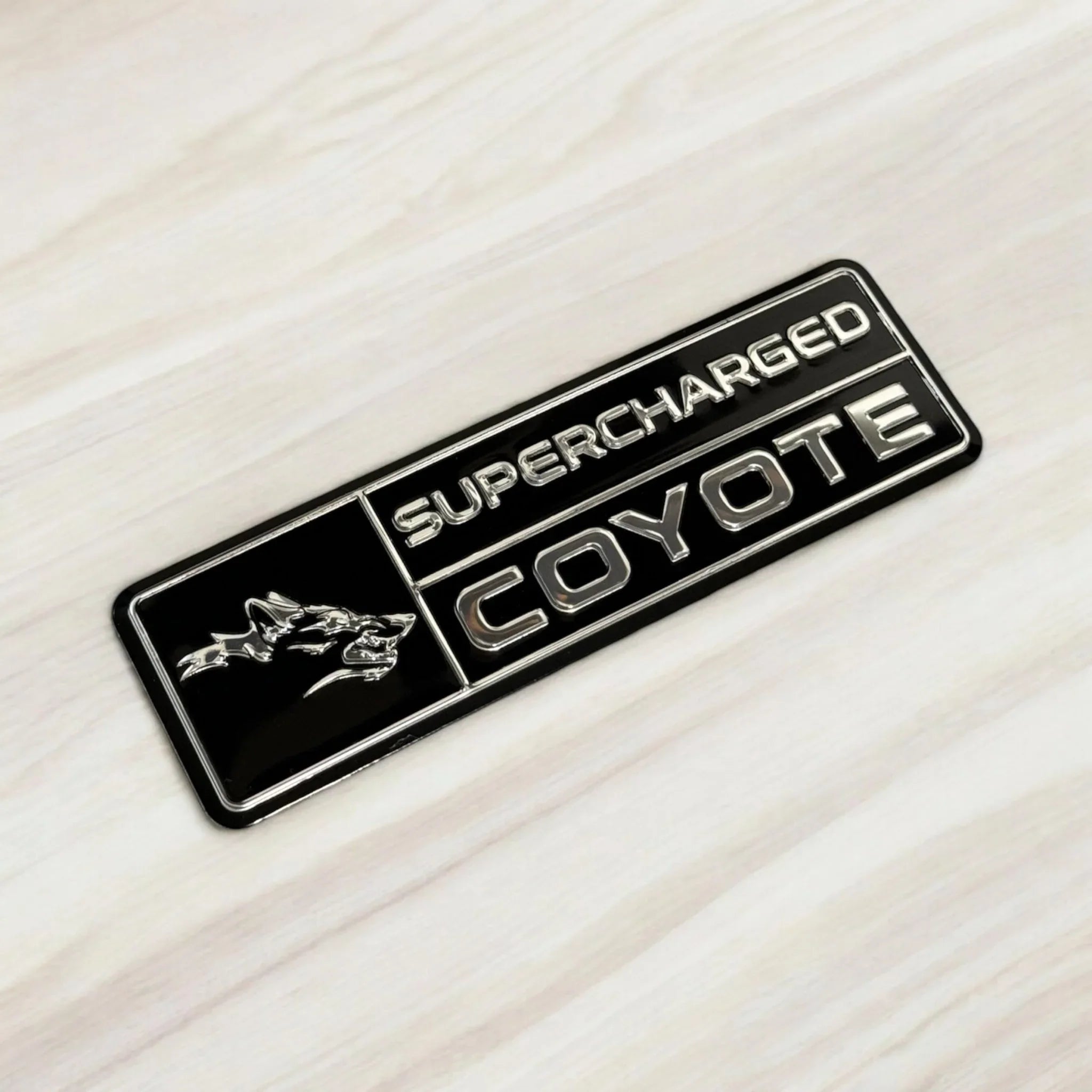 Supercharged Coyote logo Emblem for Dashboard S550 Mustang GT - Gem Motorsports
