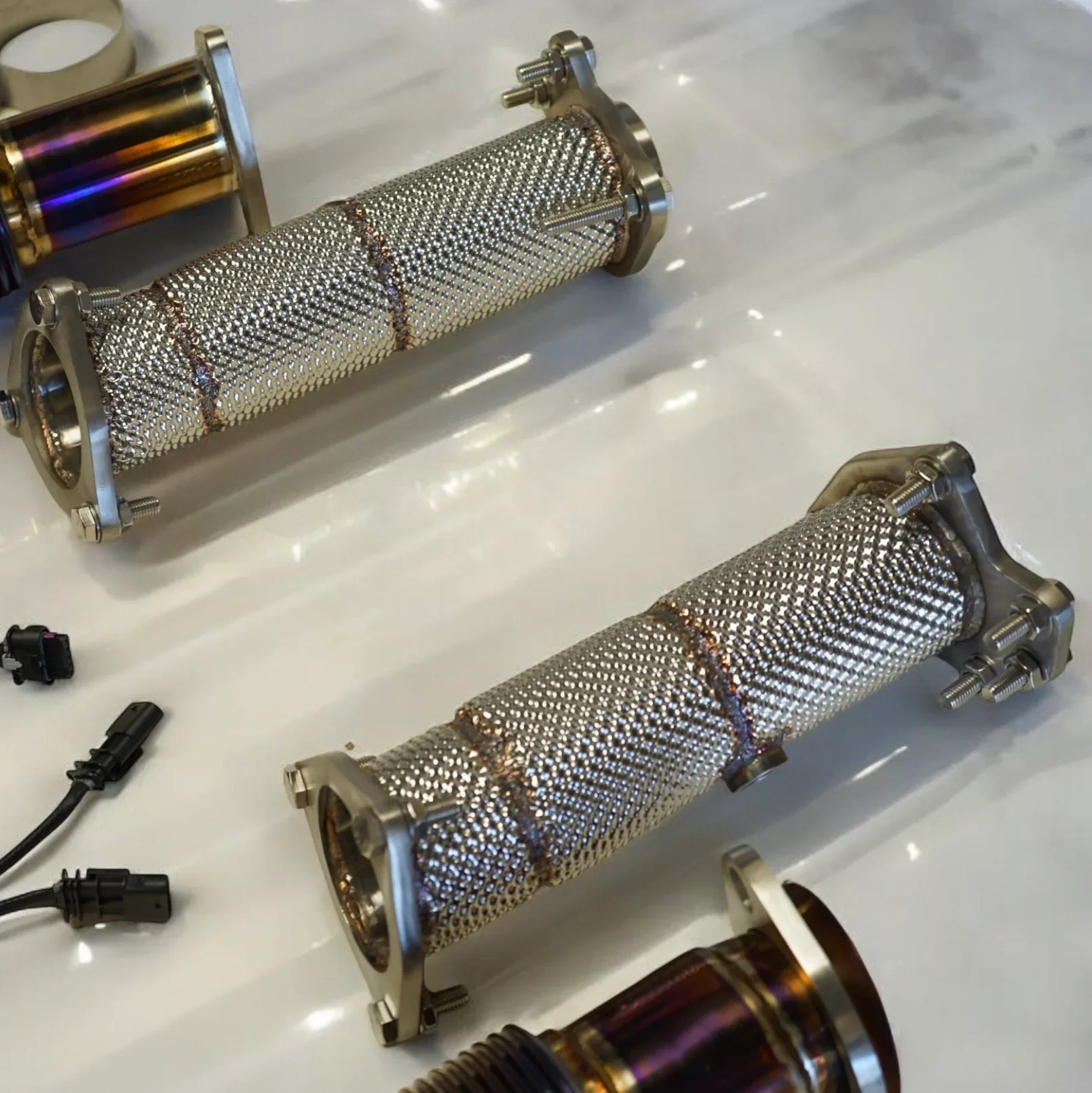 Pure Performance Gold Titanium Exhaust for C8 Corvette Base / Z51