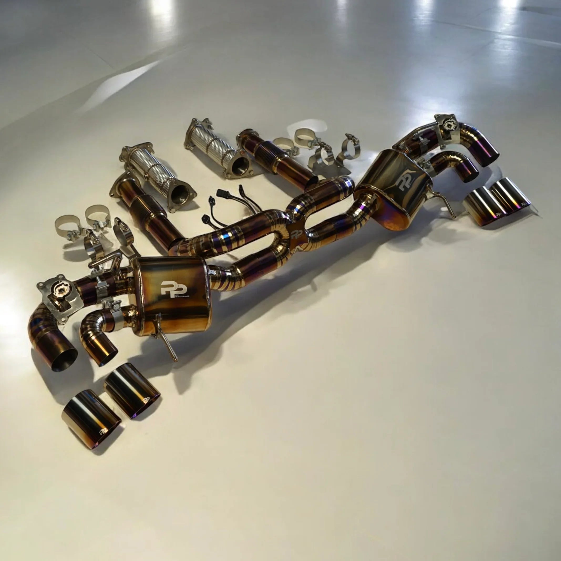Pure Performance Gold Titanium Exhaust for C8 Corvette Base / Z51