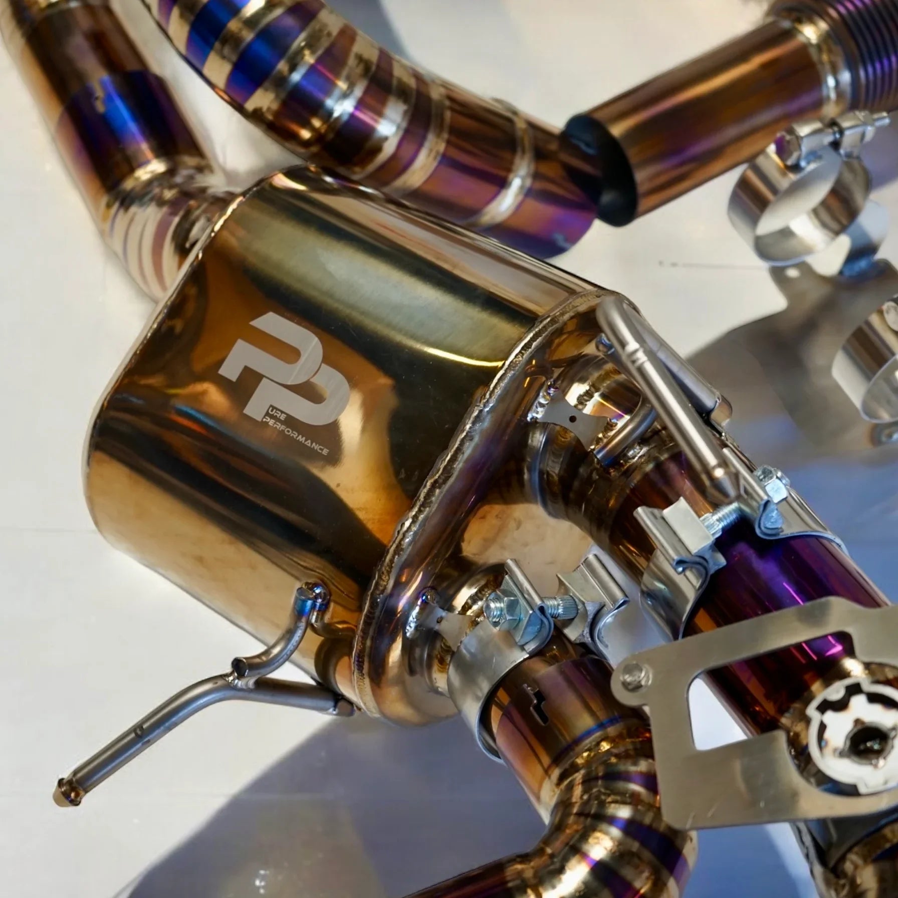 Pure Performance Gold Titanium Exhaust for C8 Corvette Base / Z51