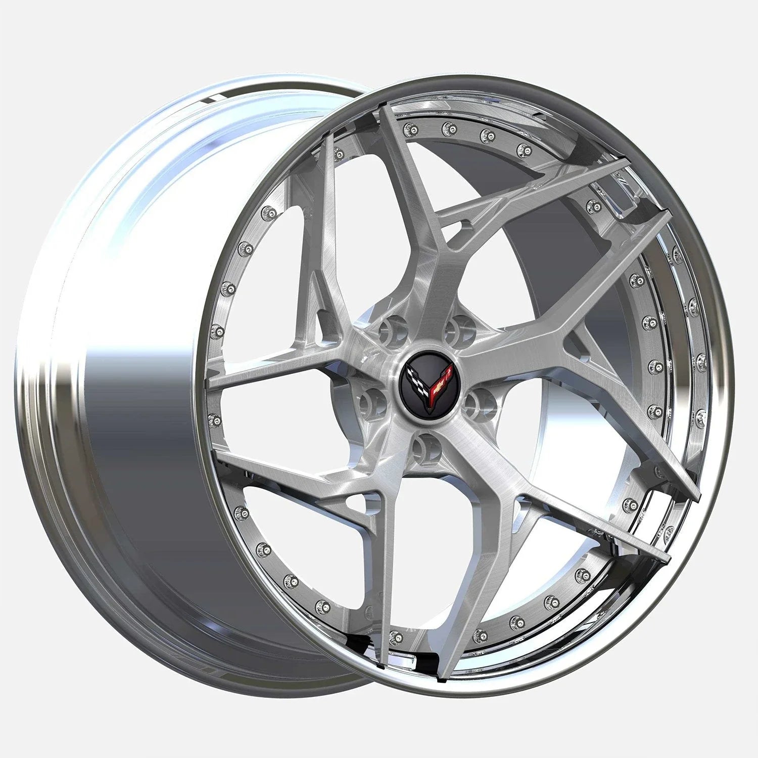 DL12 2-Piece Forged wheels 20x9 / 21x12 for C8 Corvette Z51 - Gem Motorsports