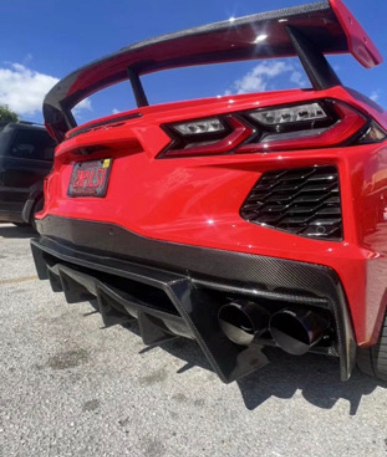 Pure Performance Race Diffuser Carbon Fiber for C8 Corvette Base / Z51 / E - ray - Gem Motorsports