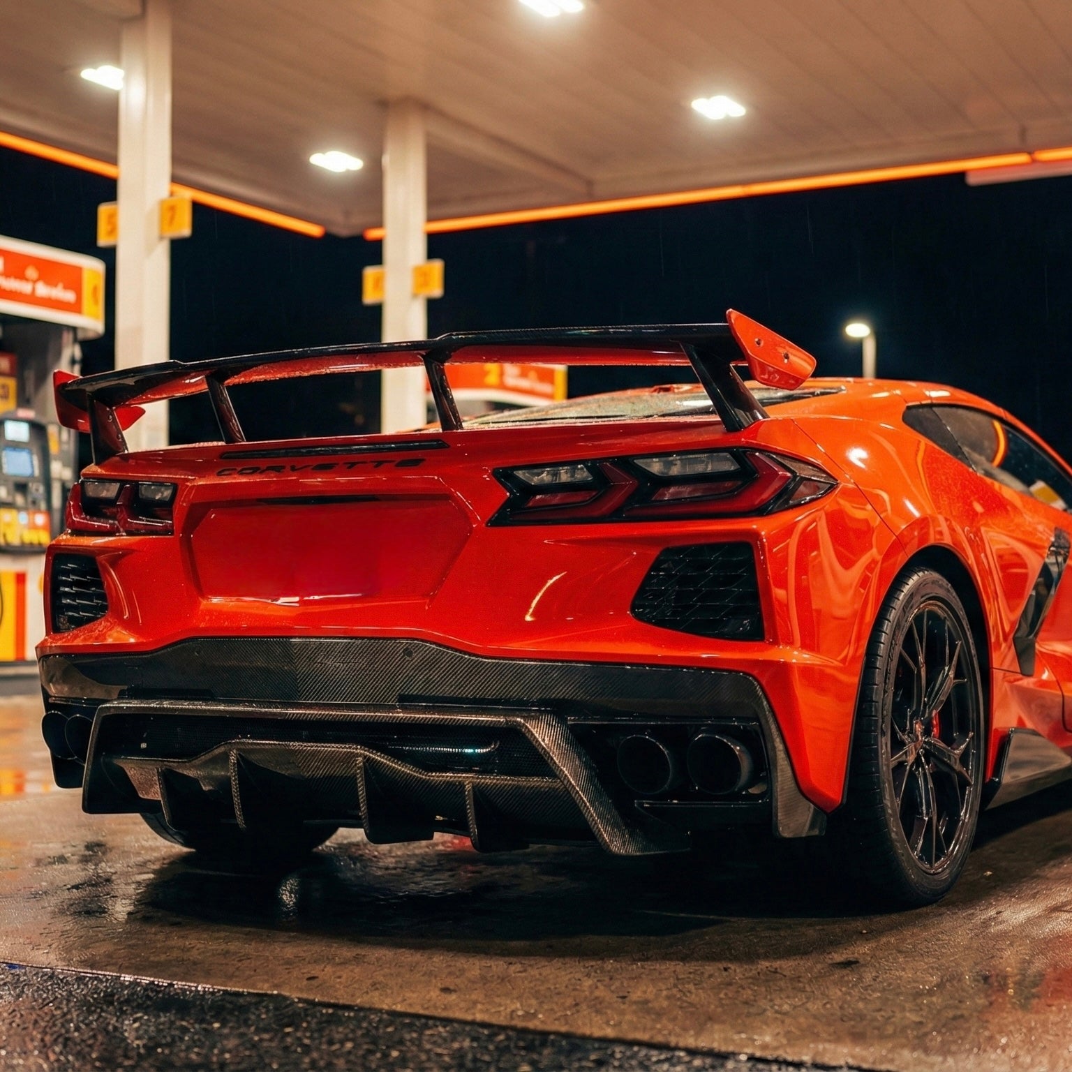 Pure Performance Race Diffuser Carbon Fiber for C8 Corvette Base / Z51 / E - ray - Gem Motorsports