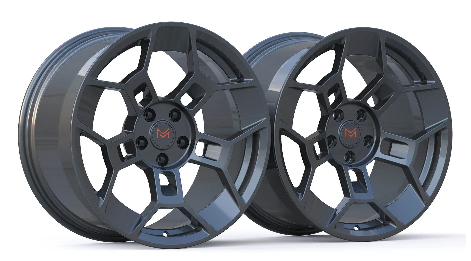MM RF-M17 Rotary Forged GTD Style wheels 20x10 / 20x11 for Ford Mustang GT, Dark Horse - Gem Motorsports
