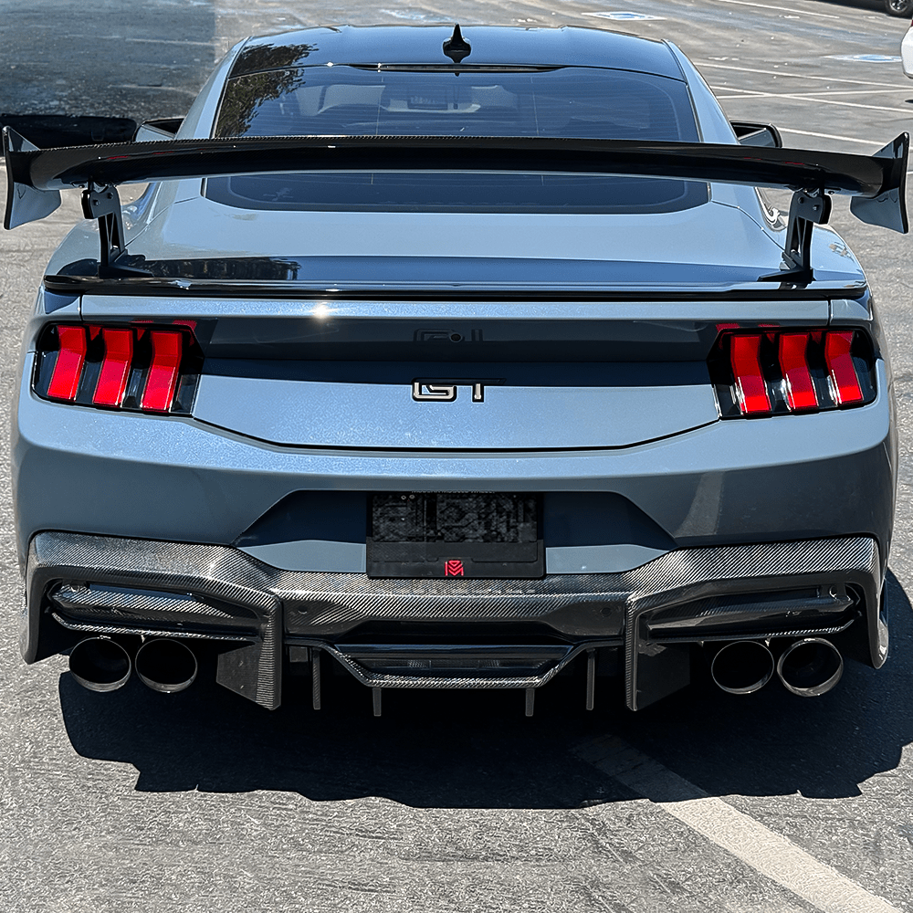 2024+ Ford Mustang S650 Pure Performance LA Carbon Fiber GTL Diffuser | GT / Dark Horse - Gem Motorsports
