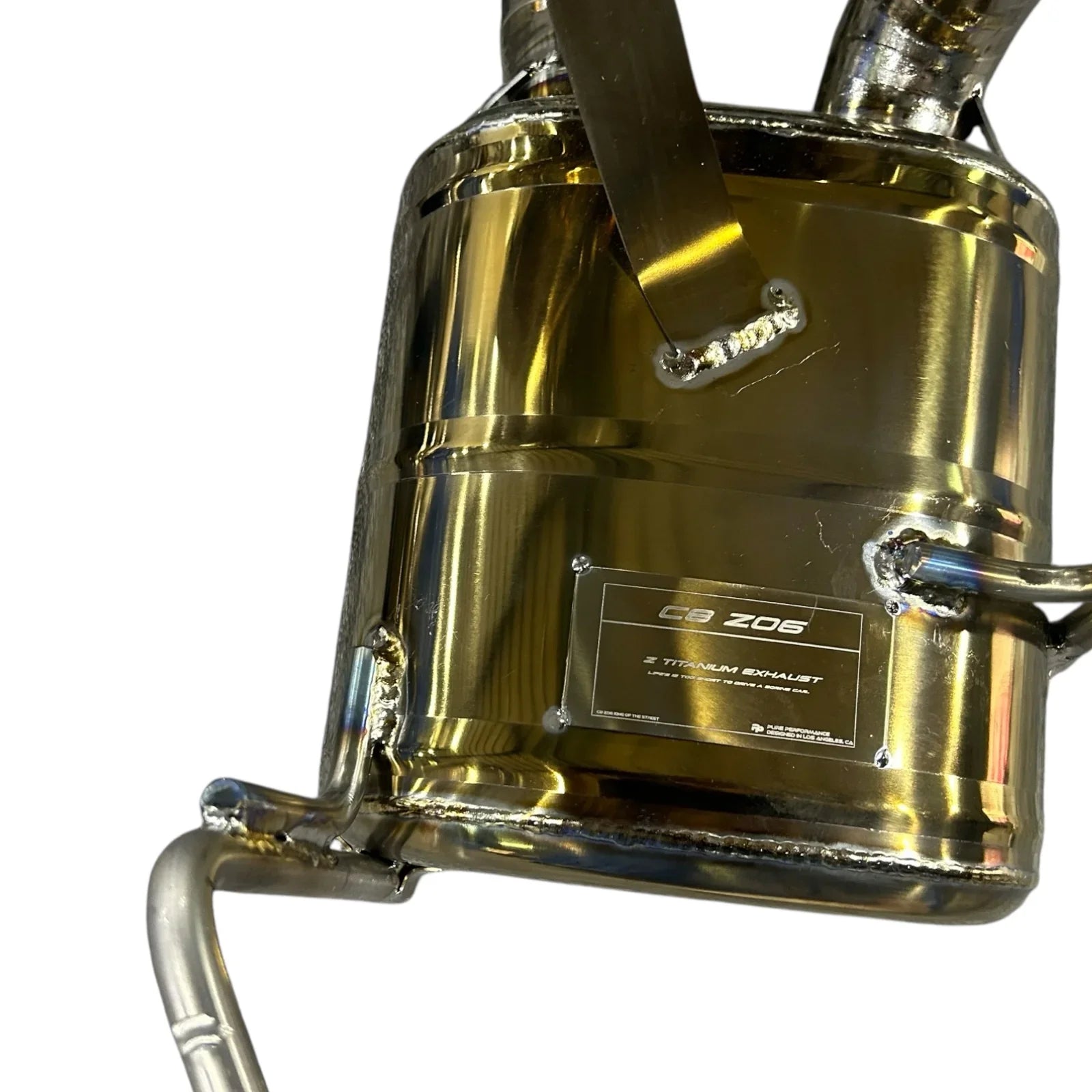 Pure Performance Z Titanium Exhaust for C8 Z06 / Factory Valves - Gem Motorsports