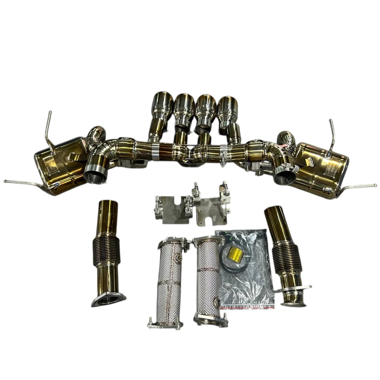 Pure Performance Z Titanium Exhaust for C8 Z06 / Factory Valves - Gem Motorsports