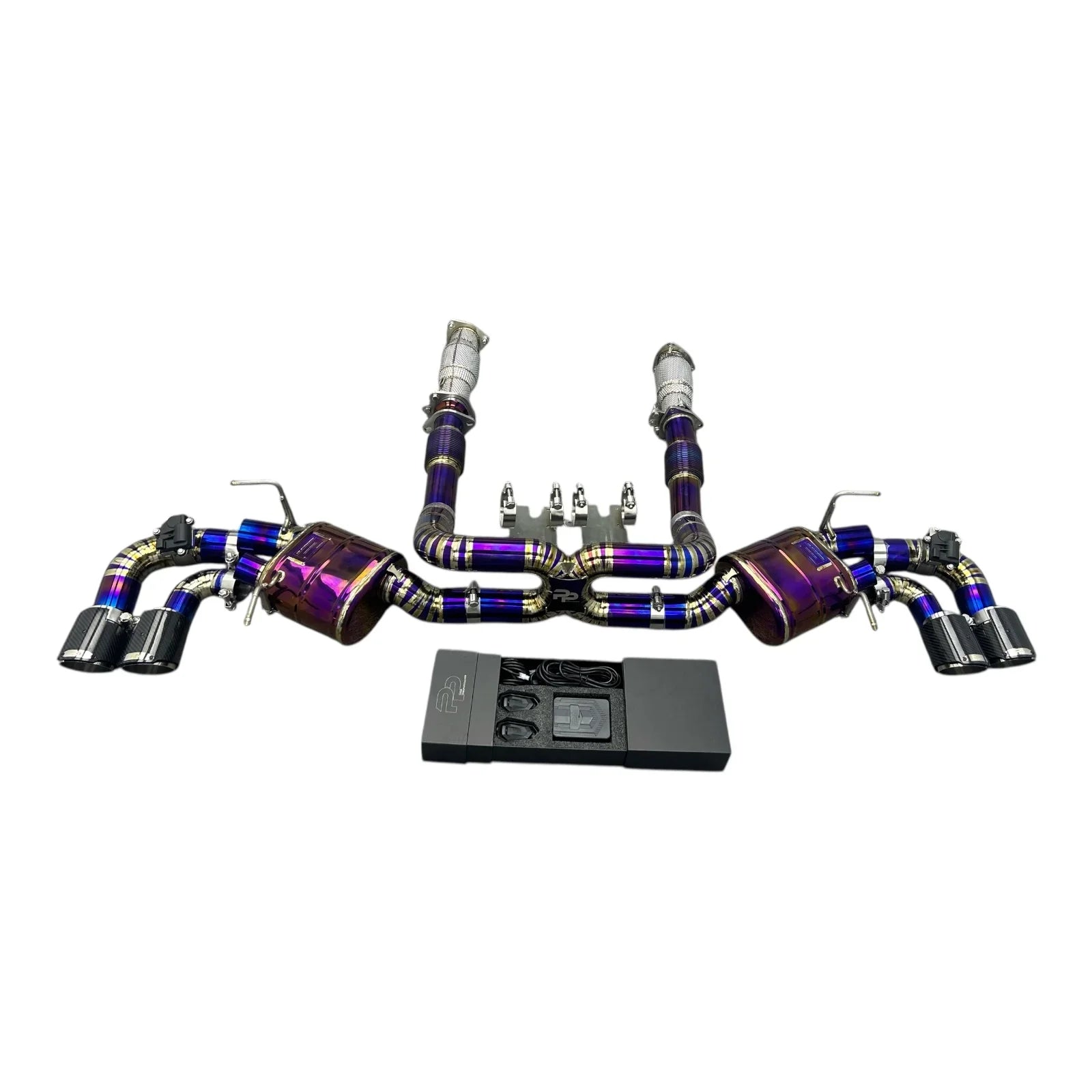 Pure Performance Purple Titanium Exhaust for C8 Corvette Base / Z51 - Gem Motorsports