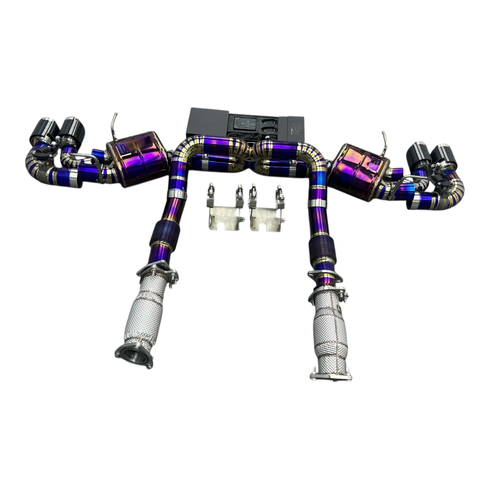 Pure Performance Purple Titanium Exhaust for C8 Corvette Base / Z51 - Gem Motorsports