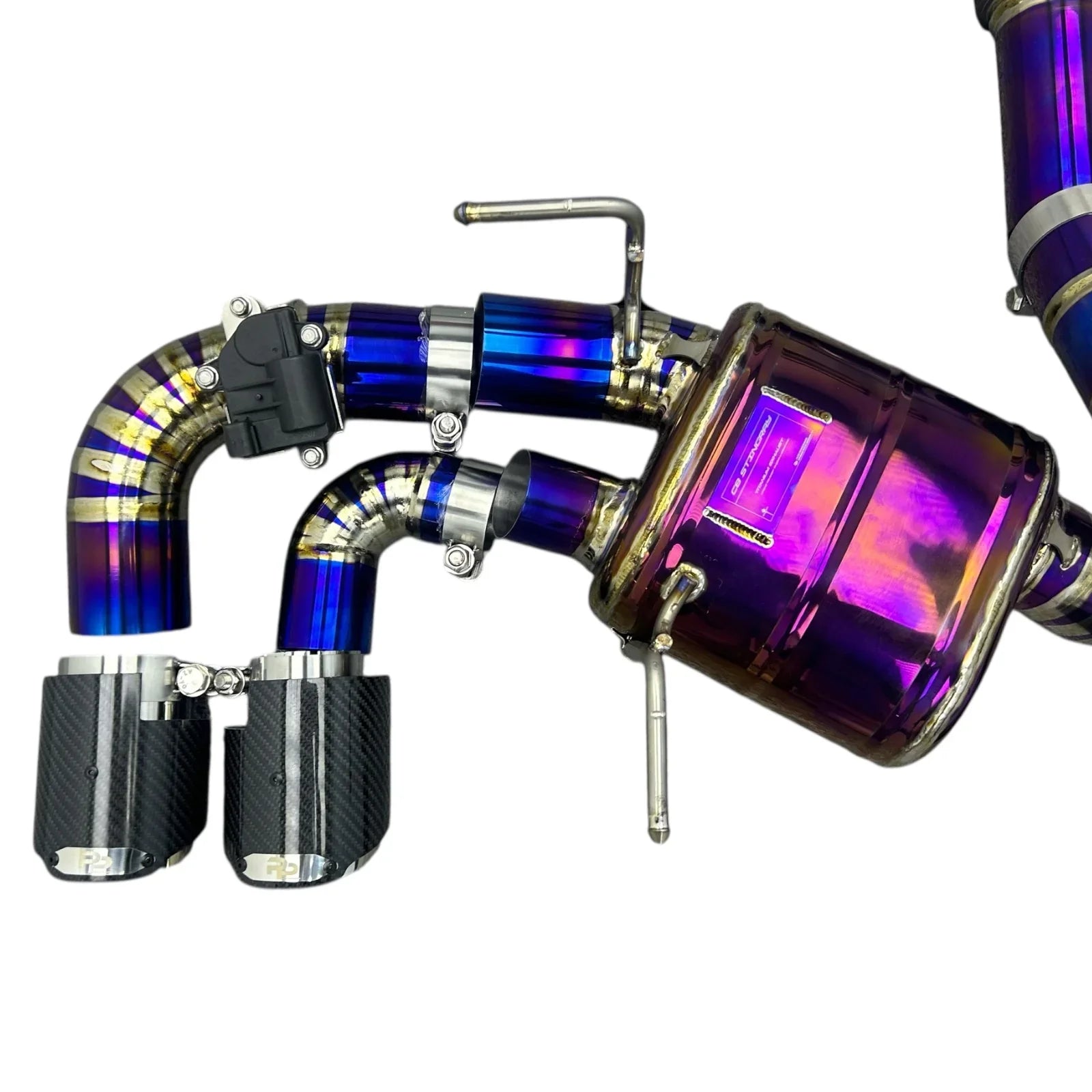 Pure Performance Purple Titanium Exhaust for C8 Corvette Base / Z51 - Gem Motorsports