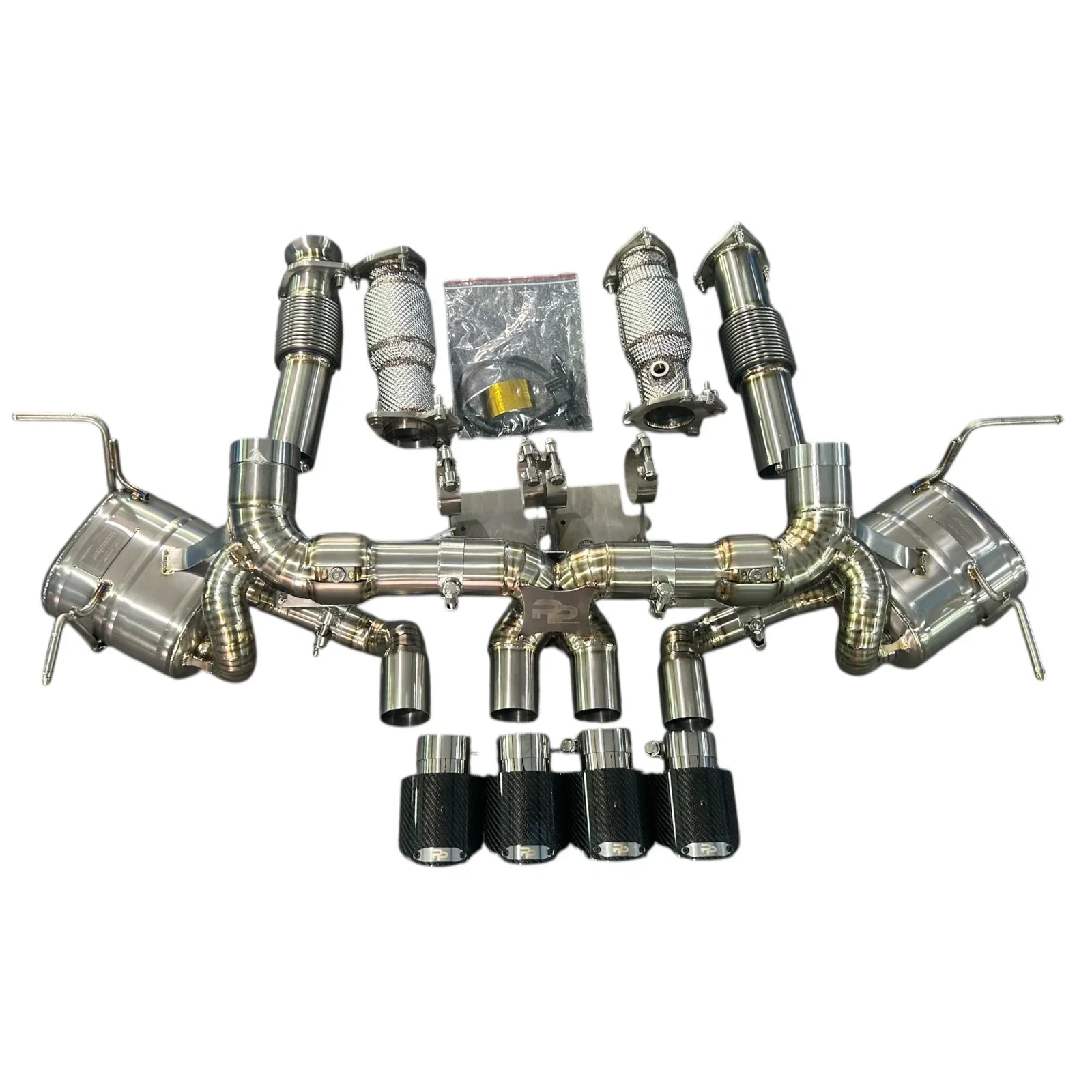 Pure Performance Z Titanium Exhaust for C8 Z06 / Factory Valves - Gem Motorsports