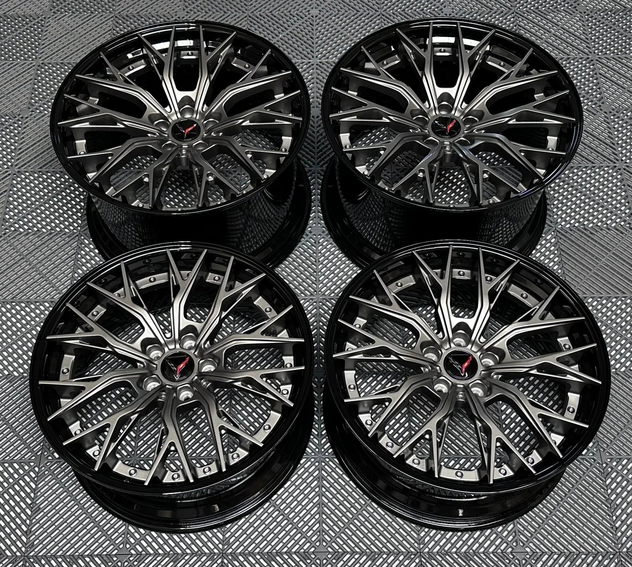 DL10 2 - Piece Forged wheels 19x8.5 / 20x11 for C8 Corvette Stingray / Z51 - Gem Motorsports
