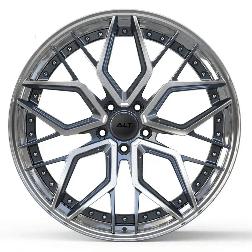 DL20 2-Piece Forged wheels 20x9 / 21x12 for C8 Corvette Z51 - Gem Motorsports