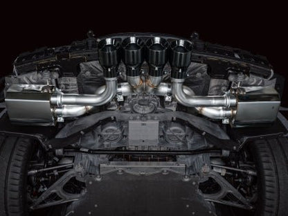 AWE 2023+ C8 Corvette Z06 SwitchPath Cat - Back Exhaust - Diamond Black Tips - Gem Motorsports