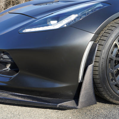 Pure Performance Front Splitter / Lip Stage 3 GT5 Carbon Fiber Z06 for C7 Z06 Grand Sport - Gem Motorsports