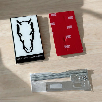 Grill Badge or Decklid Dark Horse logo Emblem S650 Mustang GT S650 - Gem Motorsports