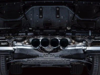 AWE 2023+ C8 Corvette Z06 SwitchPath Cat - Back Exhaust - Diamond Black Tips - Gem Motorsports
