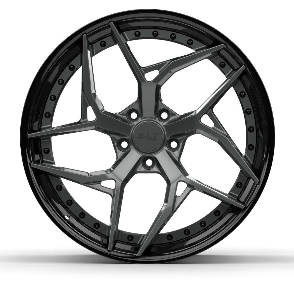 DL12 2-Piece Forged wheels 19x10 / 20x12 for C6 C7 Corvette Z06 Grand Sport - Gem Motorsports