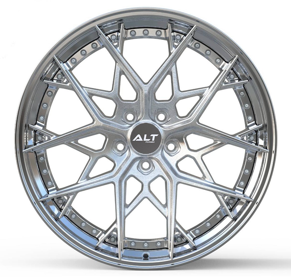 DL15 2 - Piece Forged wheels 19x10 / 20x12 for C6 C7 Corvette Z06 Grand Sport - Gem Motorsports