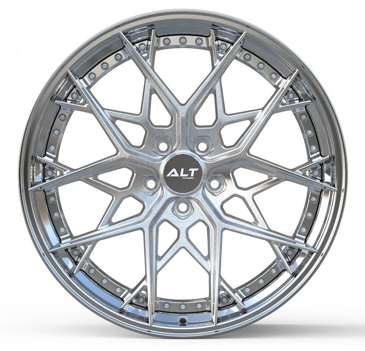 DL15 2 - Piece Forged wheels 19x8.5 / 20x11 for C8 Corvette Stingray / Z51 / Base - Gem Motorsports