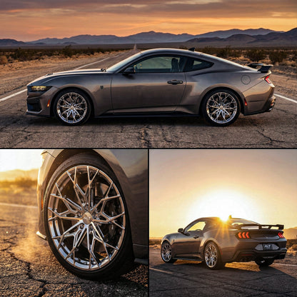 ALT Forged ALT14 wheels 19x10 / 19x11 for Ford Mustang GT, Dark Horse S650 S550 - Gem Motorsports