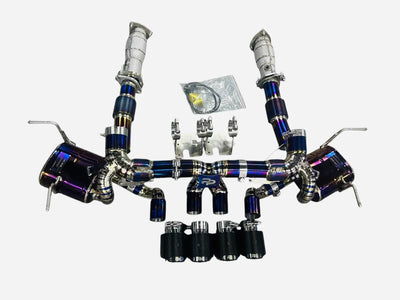 Pure Performance Z Titanium Exhaust for C8 Z06 / Remote Control Valves - Gem Motorsports