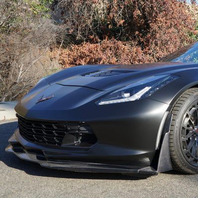 Pure Performance Front Splitter / Lip Stage 3 GT5 Carbon Fiber Z06 for C7 Z06 Grand Sport - Gem Motorsports