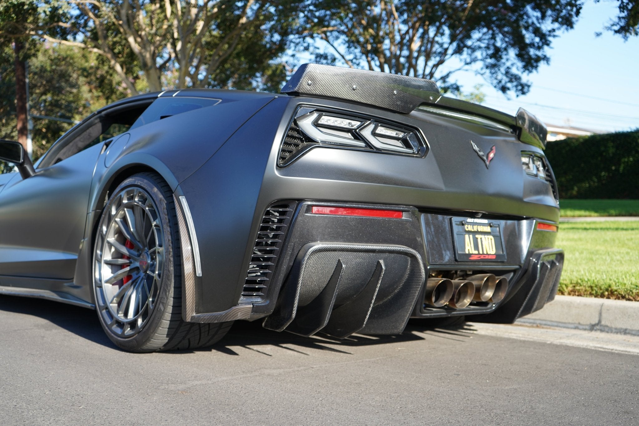 Pure Performance REAR DIFFUSERS Carbon Fiber Z06 for C7 Z06 - Gem Motorsports