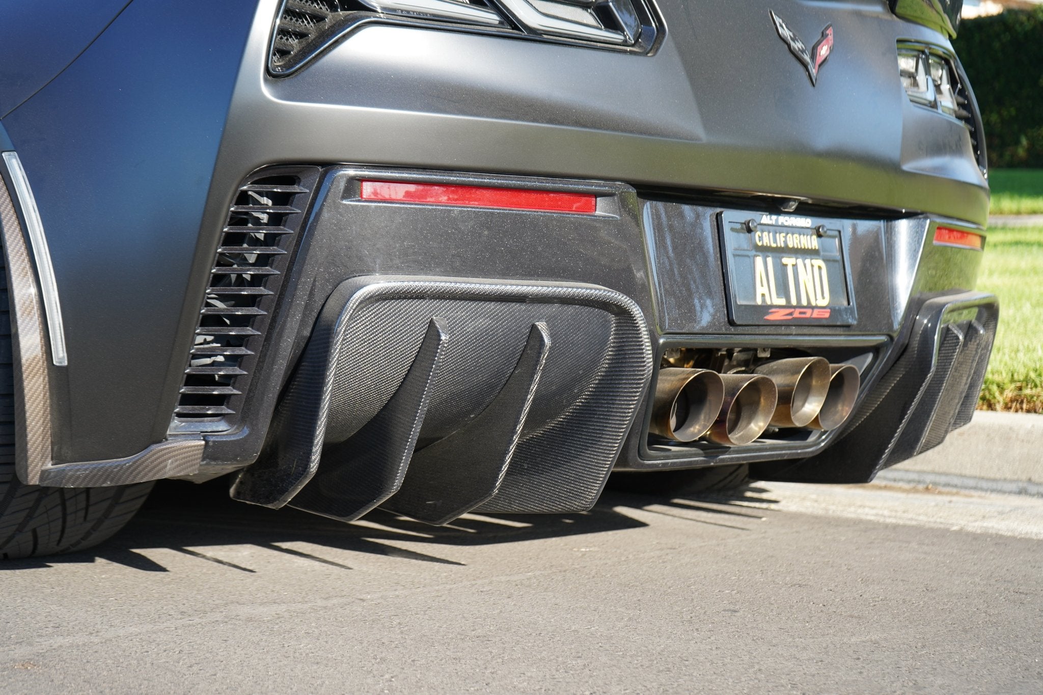 Pure Performance REAR DIFFUSERS Carbon Fiber Z06 for C7 Z06 - Gem Motorsports