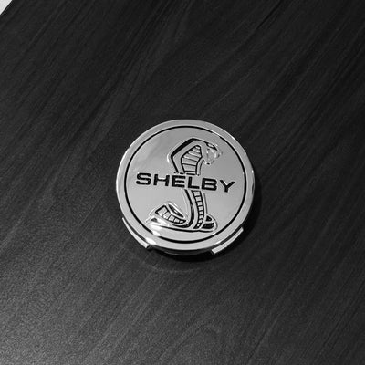 SHELBY Style Solid Center Caps Set of 4 – Fits 2016+ Mustang Shelby GT350 or GT500