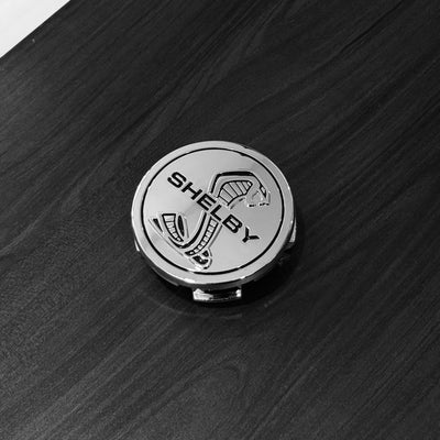 SHELBY Style Solid Center Caps Set of 4 – Fits 2016+ Mustang Shelby GT350 or GT500