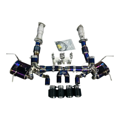 Pure Performance Z Titanium Exhaust for C8 Z06 / Factory Valves - Gem Motorsports