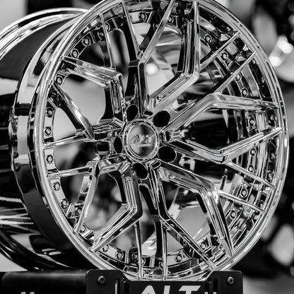 DL20 2 - Piece Forged wheels 19x8.5 / 20x11 for C8 Corvette Stingray / Z51 - Gem Motorsports