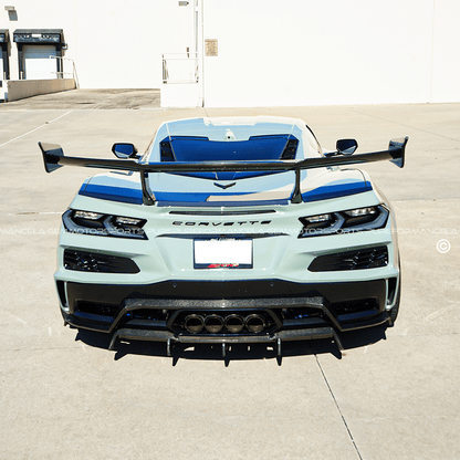 Pure Performance High Wing Carbon Fiber ZR1 ZTK CF Style for C8 Z06 / ZR1 - Gem Motorsports