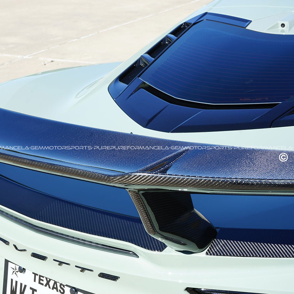 Pure Performance High Wing Carbon Fiber ZR1 ZTK CF Style for C8 Z06 / ZR1 - Gem Motorsports